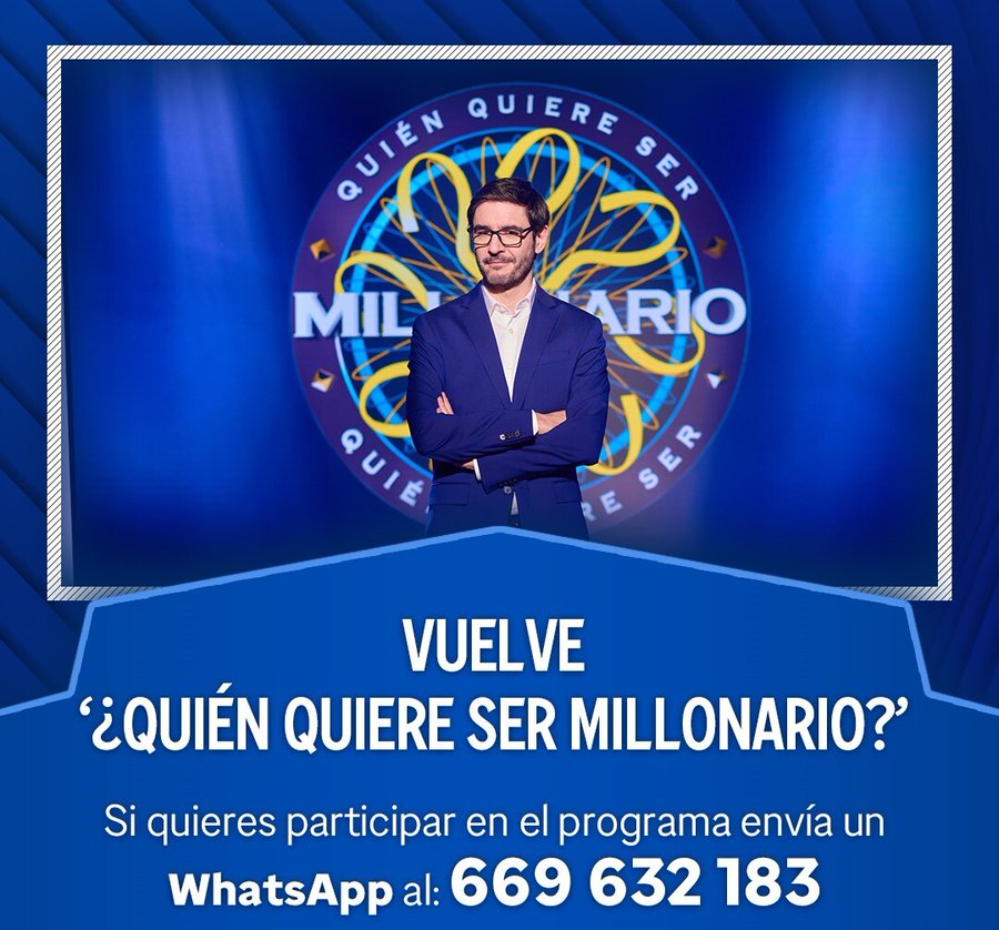 Antena 3 abre el casting de la nueva temporada de ‘¿Quién quiere ser millonario?