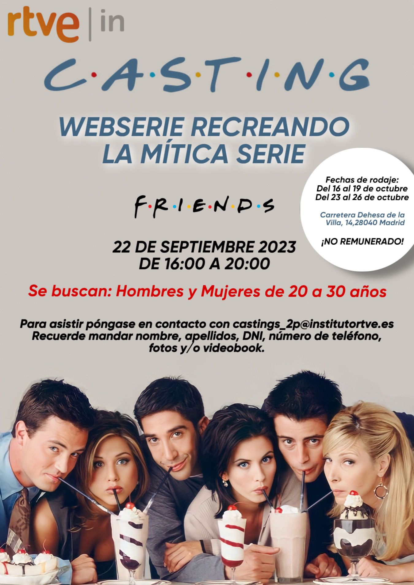 WEBSERIE RECREANDO LA MÍTICA SERIE FRIENDS